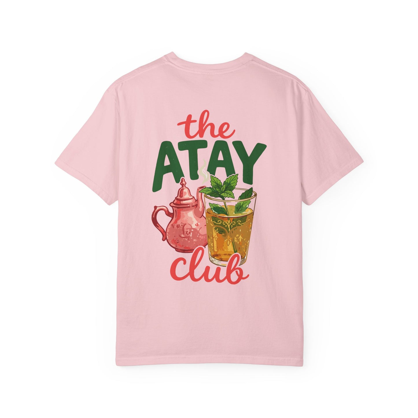 The Atay Club T-shirt | Moroccan Tea Pot & Glass Illustration